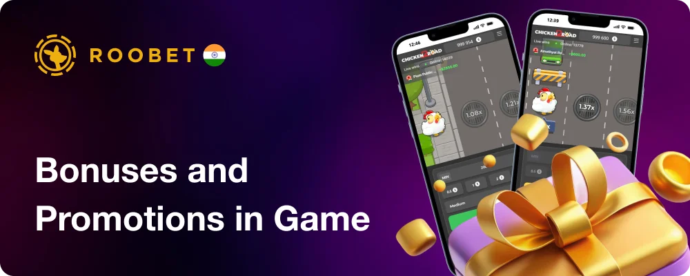 Bonuses and Promotions for Chicken Road game in Roobet