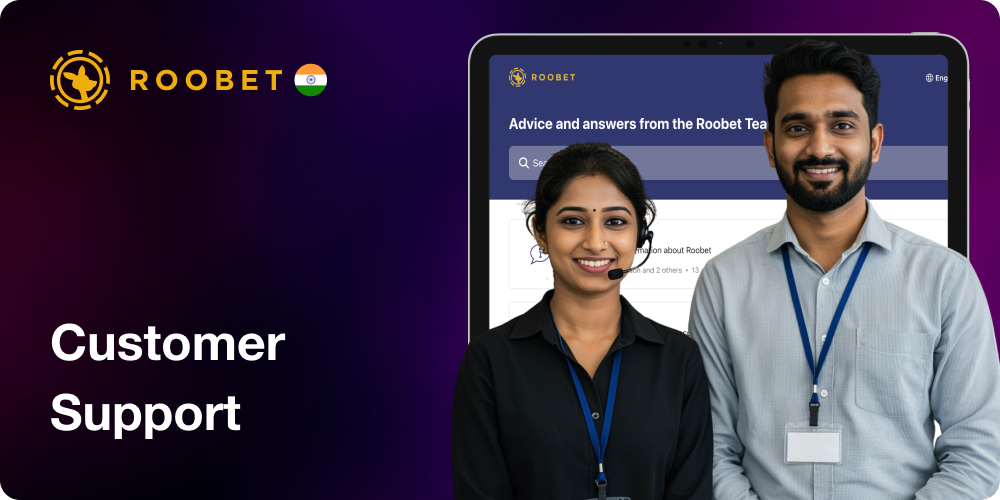 Customer Support for Roobet Indian Players