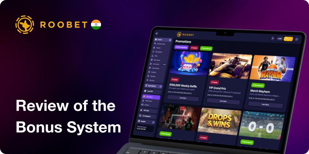 Review of the Bonus System for Roobet System in India