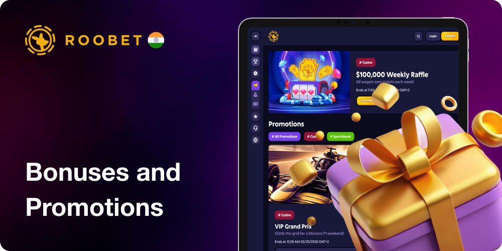 Bonuses and Promotions for Indian Players in Roobet