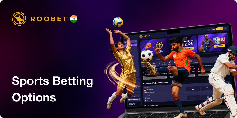 Sports Betting Options in Roobet India