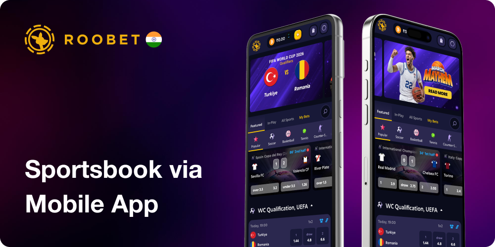Roobet Mobile App Interface