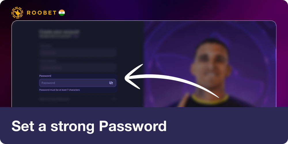 Set a Strong Password in Roobet India