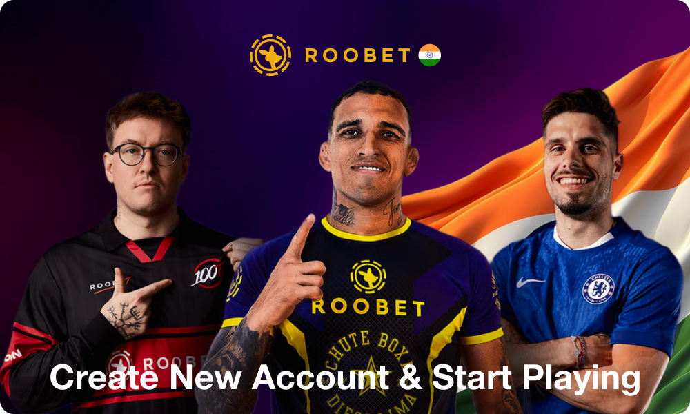 Create New Account and Start Playing in Roobet India